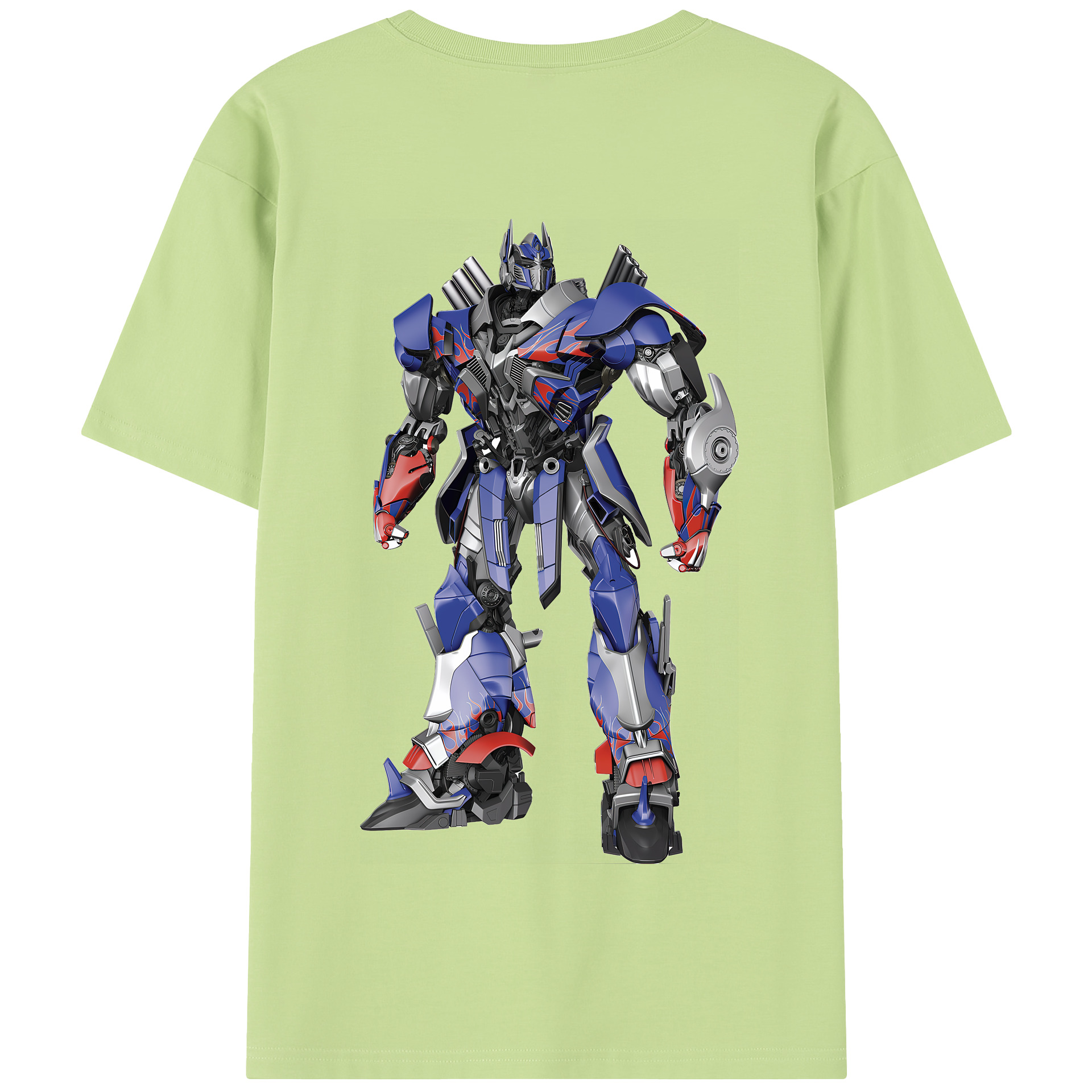 （画像用） Transformers トランスフォーマー 綿100％半袖Tシャツ（背面プリント）